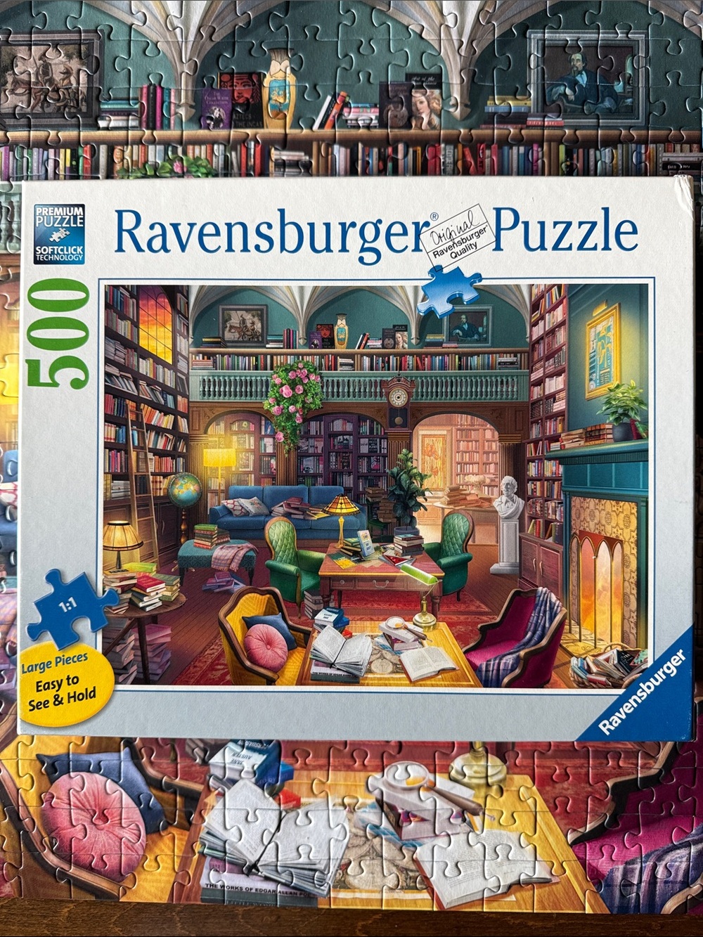 Ravensburger 500-large piece puzzle. Dream Library